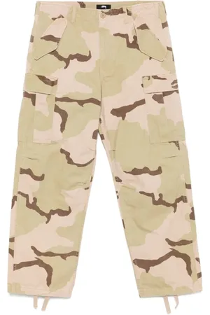 STUSSY Straight Trousers, male, , Size: W32 Trousers with Concealed Fly