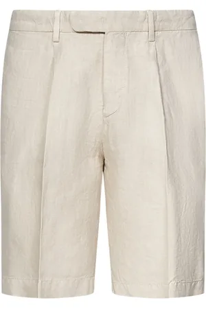 Boglioli Casual Shorts, male, , Size: M Linen Bermuda Shorts Ss25