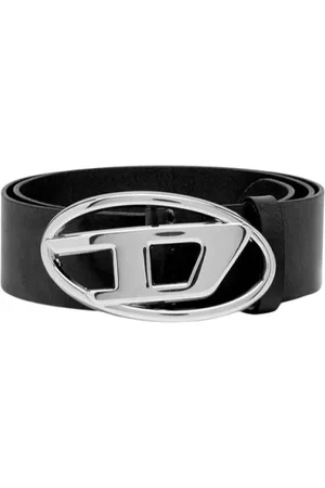 Diesel Belts, male, , Size: 95 CM Italian Leather D-Shaped Buckle Belt