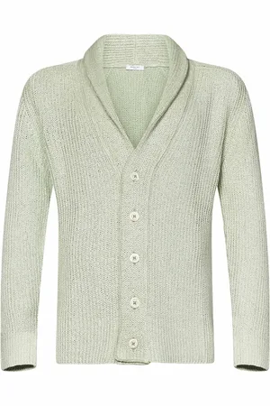 Boglioli Cardigans, male, , Size: L Knitwear Ss25 Shawl Collar Cardigan