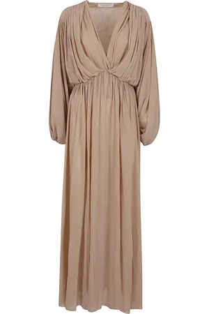 Serafini Maxi Dresses, female, , Size: S Elegant Nude Dress