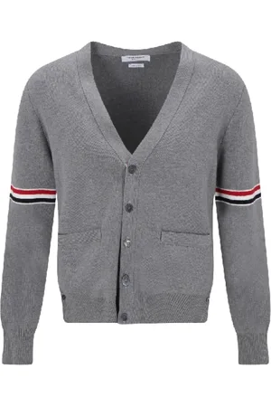 Thom Browne Cardigans, male, , Size: M Stylish Knitwear Collection