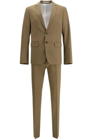 Dsquared2 Single Breasted Suits, male, , Size: M Wool Suit with Blazer and Pants