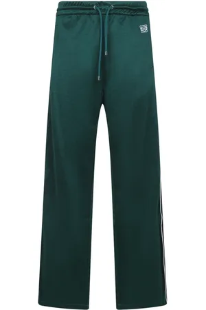 Loewe Sweatpants, male, , Size: M Cotton Trousers with Leg Straps