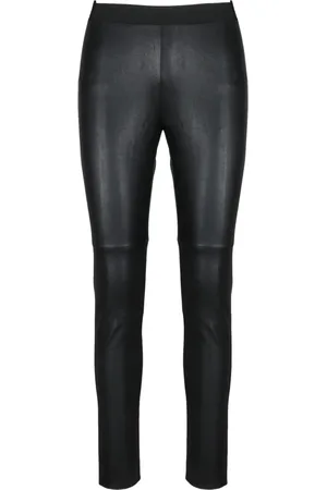 P.A.R.O.S.H. Leather Trousers, female, , Size: S Slim Leather Trousers
