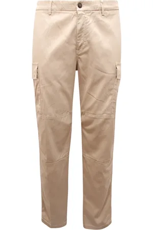 ELEVENTY Slim-fit Trousers, male, , Size: W34 Cargo Trousers in Lyocell/Cotton