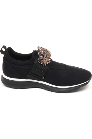Hogan Sneakers, female, , Size: 6 1/2 US Stylish Slip-On Shoes with Stones