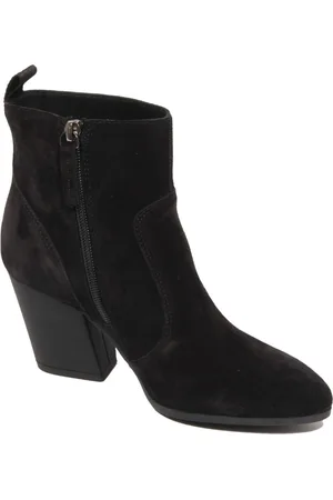 Hogan Heeled Boots, female, , Size: 6 US Suede ankle boots with zipper closure