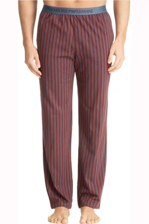 Emporio Armani Pyjamas, male, , Size: M Striped Multicolour Pyjama Set with Pockets