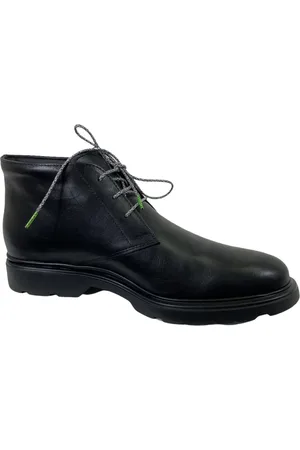 Hogan Lace-up Boots, male, , Size: 10 1/2 US Italian Derby Shoes with Memory Foam