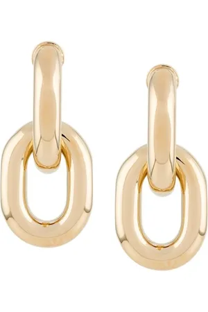 Paco rabanne Earrings, female, , Size: ONE SIZE Gold Chain Link Earrings