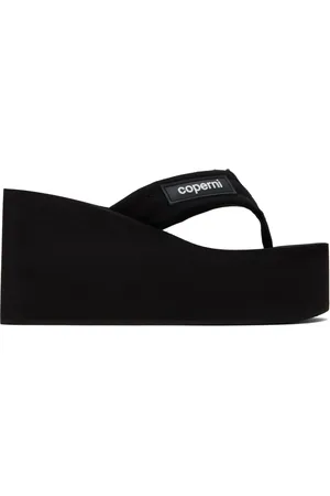 COPERNI Wedges, female, , Size: 10 US Wedge Sandals with Logo Applique