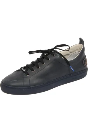 Jacob Cohen Sneakers, male, , Size: 8 US Vintage Navy Leather Shoe