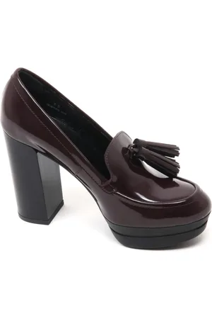 Hogan Pumps, female, , Size: 10 US Bordeaux Opty Shoe in Kraft Color