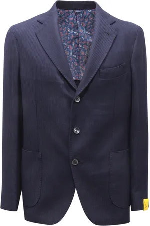 GABO NAPOLI Blazers, male, , Size: XL Wool/Silk Texu Jacket