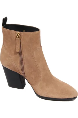 Hogan Cowboy Boots, female, , Size: 7 US Suede ankle boots with zip closure