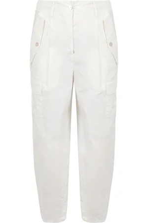 Alessia Santi Straight Trousers, female, , Size: S Cargo pants with high waist