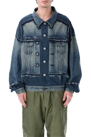 JUNYA WATANABE Denim Jackets, male, , Size: S Oversized Denim Jacket Indigo Ss25