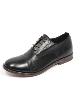 Moma Business Shoes, male, , Size: 7 1/2 US Vintage lace-up shoes Capalbio Nero