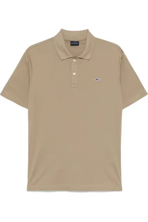 Paul & Shark Polo Shirts, male, , Size: M Olive Button-Up Sweater