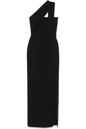Solace Maxi Dresses, female, , Size: XS Asymmetric Neck Open Back Dress