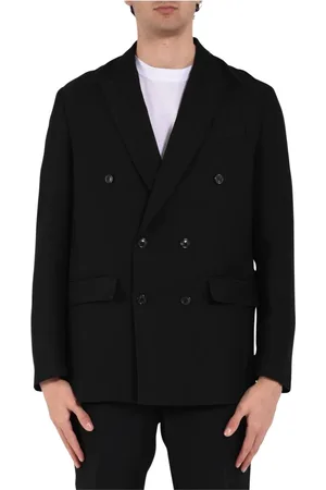 Mauro Grifoni Blazers, male, , Size: XL Double-breasted viscose jacket
