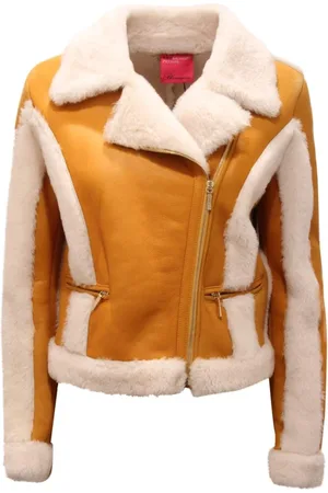 BLUMARINE Faux Fur & Shearling Jackets, female, , Size: S Shearling Jacket in Montone Style