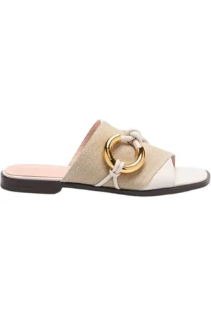 Coccinelle Sliders, female, , Size: 8 US Sandals with Metal Details