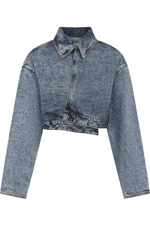 Alaïa Denim Jackets, female, , Size: XS Jacket Style Women