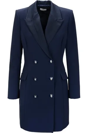 Elisabetta Franchi Blazers, female, , Size: L Short Double-Breasted Jacket Dress