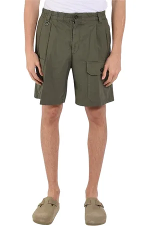 Paolo Pecora Casual Shorts, male, , Size: XL Cotton Bermuda shorts with elastic waist