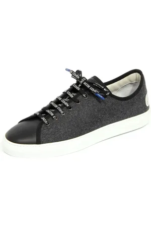 Jacob Cohen Sneakers, male, , Size: 10 US Dark Grey Fabric/Leather Shoe, Made in Italy