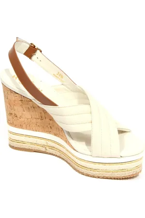 Hogan Wedges, female, , Size: 9 US Wedge sandals made in Italy