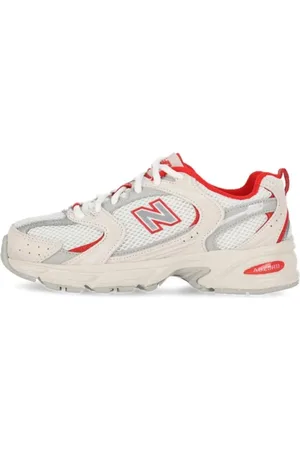 New Balance Sneakers, male, , Size: 4 US Mr530Qb White/Red Running Shoes