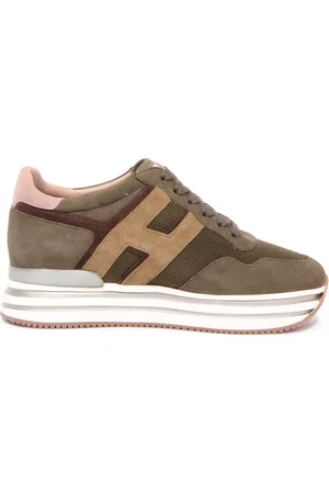 Hogan Sneakers, female, , Size: 7 1/2 US Midi Platform Shoes Made in Italy