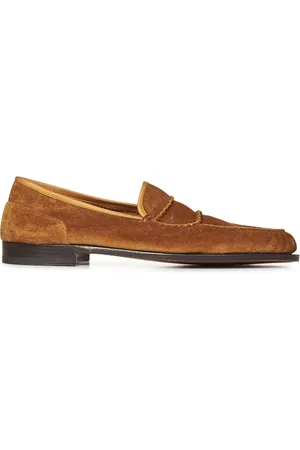 JOHN LOBB Loafers, male, , Size: 11 US Suede Loafer Shoes
