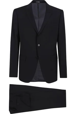 Emporio Armani Single Breasted Suits, male, , Size: L Luxurious Suit for Men