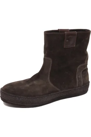 Moncler Ankle Boots, male, , Size: 11 US Green Suede Boot Shoe