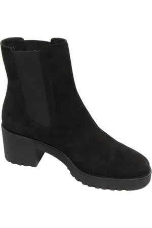 Hogan Heeled Boots, female, , Size: 5 US Suede Chelsea Boots Made in Italy