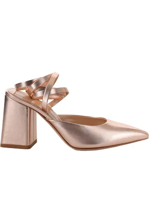 Gianvito Rossi Pumps, female, , Size: 10 1/2 US Silk Praline Decollete Shoes Made in Italy