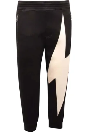 Neil Barrett Sweatpants, male, , Size: M Tri-Colour Bolt Sweatpants