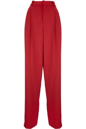 Elisabetta Franchi Straight Trousers, female, , Size: L Gold Button Zipper Women