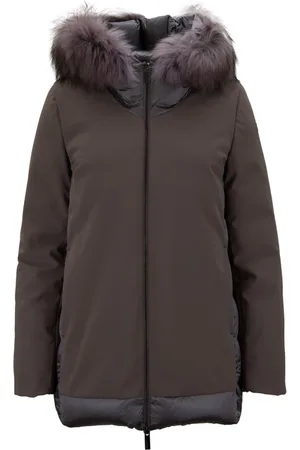 RRD Winter Jackets, female, , Size: XS Finnraccoon Fur Parka with High Collar