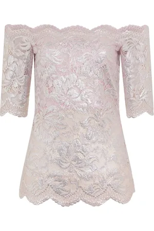 Paco rabanne Blouses, female, , Size: S and Silver Chic Topwear