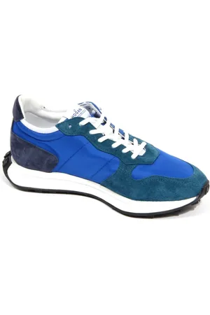 Hogan Sneakers, male, , Size: 11 US Vintage Effect Lace-up Shoes with Memory Foam