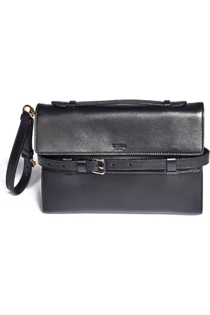 Moschino Clutches, female, , Size: ONE SIZE Leather Belt Pochette Bag