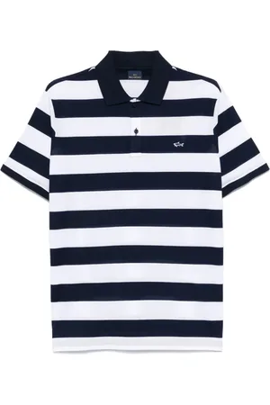 Paul & Shark Polo Shirts, male, , Size: S Navy Button-Up Sweater