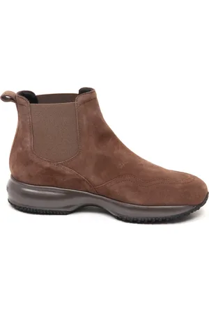 Hogan Chelsea Boots, female, , Size: 5 US Interactive Chelsea Suede Shoe in Pipa