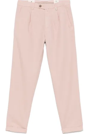 MYTHS Slim-fit Trousers, male, , Size: XL Rosa Trousers Cotton-Linen Blend