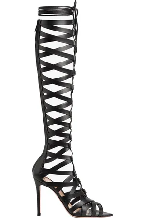 Gianvito Rossi High Heel Sandals, female, , Size: 9 US Leather Boots Made in Italy